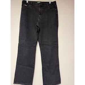 Lee‎ Relaxed Straight Leg Jeans Black At The Waist Women 14 Long Denim